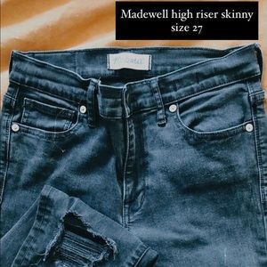 Madewell High Riser skinny jeans